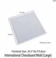 Large Silicone Chessboard Mold DIY Epoxy Resin Casting Mold Square Chess Board Craft Tool - Large Chessboard Mold