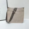 Sac Bandoulière Femme Élégant Grande Capacité Léopard Large Sangle Seau Cabas - Abricot