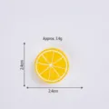 Resin lemon slice simulation food DIY accessory for handmade craft and cream glue decoration. - Lemon / L