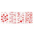 Valentijnsdag Plastic Cadeau Zakjes Rood Hart Print Feest Goodie Tassen 4St - 10 Stuks