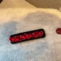 Pince à cheveux BB en velours rétro strass rouges, barrette cristal brillante femme. - Bordeaux