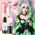 YOUNG VISION Γοτθικό Halloween Υγρό Foundation και Lip Gloss Μακιγιάζ Σετ Ανθεκτικό - Αρ. 03 Υγρό Ρουζ + Αρ. 07 Foundation (Έκδοση Εξωτερικού)