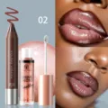 Set rossetto opaco e lucidalabbra glitter YOUNG VISION, tonalità 02, trucco labbra lucido. - 02 (Versione Estera)