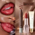 YOUNG VISION 3pz set trucco per labbra con rossetto opaco e lucidalabbra resistente - Set Combinato 4