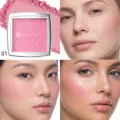 YOUNG VISION matte pressed powder blush in shade 01 with exquisite embossing texture. - Shade 01 (Overseas Version)