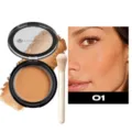 YOUNG VISION matte contour powder with makeup brush, shade 01 for professional face sculpting. - 01 Contour + 1 Makeup Brush