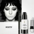 YOUNG VISION weiße Foundation schwarzer Eyeliner und weißer Lippenstift für Gothic Make-up - 1 Schwarzer Eyeliner + Weißer Lippenstift + Nr. 07 Foundation (3er-Set)