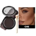 Matte contour powder compact with makeup brush, professional face shading palette shade 06. - 06 Contour + 1 Makeup Brush