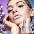 YOUNG VISION glitter lipstick and highlighter makeup stick set for festive party makeup looks. - 01 Glitter Stick + Lipstick
