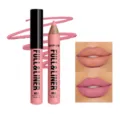LANGMANNI matte velvet lip pencil in shade L01, long-lasting nude pink lip makeup. - Matte Black (01)