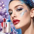 YOUNG VISION 2pcs Glitter Lipstick and Shimmer Stick Set for Makeup Party and Holiday. - 03 Glitter Stick + Lipstick