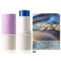 YOUNG VISION blue glitter stick shade 03 sparkly makeup for body hair and face festival - Green and Blue Embroidery (03)