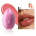 YOUNG VISION peach egg-shaped moisturizing lip balm, glossy shade 04 for smooth lips. - 04