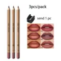 YOUNG VISION Matte Lip Liner Pencil Set 3pcs with Sharpener Shades 04 05 06 Makeup - (04-06) 3 Pcs Pack