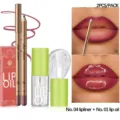 YOUNG VISION set trucco matita labbra e olio labbra 2 pezzi per labbra lucide top. - Set da 2 Pezzi (04 Matita Labbra + 01 Olio Labbra)