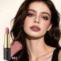 YOUNG VISION velvet matte black tube lipstick shade 01 long lasting smooth lip makeup - 01号