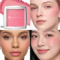 YOUNG VISION matte blush powder compact shade 04 with smooth natural face contour makeup. - Shade 04 (Overseas Version)