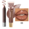 Σet ματ κραγιόν στυλό και lip gloss Young Vision σε σοκολατί απόχρωση 03 ωραίο. - 03 Κραγιόν Στυλό + 08 Σετ Lip Oil (Έκδοση Εξωτερικού)