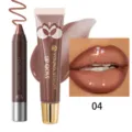 YOUNG VISION Σετ 2τμχ Ματ Κραγιόν Μολύβι & Lip Gloss Καφέ Σοκολάτα Μακιγιάζ Ομορφιά - 04 Κραγιόν Στυλό + 08 Σετ Lip Oil (Έκδοση Εξωτερικού)