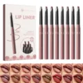 Young Vision 8-color matte lip liner pen set, professional long-lasting waterproof lip makeup. - 8-Color Set