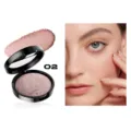Polvos compactos horneados marmolados de cuatro colores profesionales con tono 02 para maquillaje. - Negro y Rojo (02)