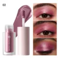 YOUNG VISION liquid eyeshadow, shimmer metallic pearlescent glitter formula for bright eyes. - Black and Red (02)