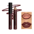 Matte velvet lip liner pencil in dark brown L10, precise shaping and long lasting wear. - 10