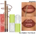 Set Matita Labbra e Olio Labbra YOUNG VISION 2Pz Trucco Lucido Lunga Durata Labbra - Set da 2 Pezzi (10 Matita Labbra + 01 Olio Labbra)