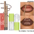 YOUNG VISION 2Pz Matita Labbra Opaca e Olio Labbra Idratante Lucido Kit Trucco - Set da 2 Pezzi (12 Matita Labbra + 01 Olio Labbra)