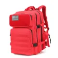 Rode 45L tactische waterdichte outdoor rugzak met MOLLE systeem voor wandelen sport. - Rood