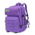 Purple 45L tactical backpack outdoor waterproof hiking camping Molle assault rucksack - Purple