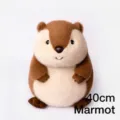 Joli jouet en peluche marmotte coussin doux animal en peluche pour cadeau d'enfants - Marmotte