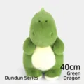 Peluche Dragon Vert Mignon Dinosaure Animal En Tissu Doux Oreiller Câlin 40cm Cadeau Anniversaire - Dragon Vert