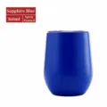 Bicchiere da vino in acciaio inossidabile isolato sottovuoto 12oz tazza uovo blu royal - Tazza Guscio d'Uovo 12oz / Blu Reale Opaco