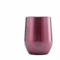 Bicchiere uovo sottovuoto in acciaio inox, tazza termica rosso vino 360ml con finitura arcobaleno. - Tazza Guscio d'Uovo 12oz / Vernice Arcobaleno Rosso Vino