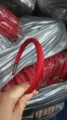 Red satin headband for women, high skull top retro hair hoop, solid color hair accessory. - Burgundy