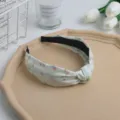 Diadema nudo floral verde menta para mujeres chicas dulces accesorios para el pelo elegantes diarios - Turquesa