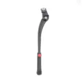 Verstellbarer Fahrrad-Seitenständer aus Aluminiumlegierung im Detail mit Befestigungsschraube. - Zentralständer / 24-29 Zoll / Schwarz