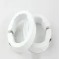 Anello di bloccaggio manopole bici in lega di alluminio, ghiera bianca con vite per mountain bike. - Bianco