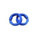 Anello di serraggio per manubrio della bicicletta in alluminio 8mm di colore blu. - Blu