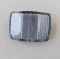 Catadiottro in plastica per bicicletta luce posteriore di sicurezza accessori bici - Riflettore Quadrato Bianco