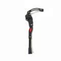 Verstellbarer Fahrradständer für Mountainbikes und Falträder, stabiler Seitenständer aus Metall. - Einzelner Ständer / Doppelträger Verstellbar Schwarz