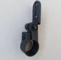 Staffa di montaggio per catadiottro bici in plastica nera morsetto fanale 22.2mm - Morsetto di Montaggio per Manubrio 22mm
