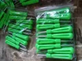 Green handle valve core wrench, 5g tire repair tool, durable metal and plastic construction. - Green