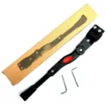 Cavalletto per bici regolabile in lega di alluminio nero supporto laterale con chiave a brugola - Con Scatola e 2 Chiavi / Nero