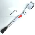 Cavalletto per bicicletta in alluminio regolabile con chiave a brugola per mountain bike. - Con 1 Chiave / Bianco