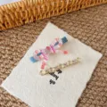 Set di fermagli per capelli con fiocco rosa e forcina con strass scintillanti per acconciature. - Set Fiocco Cristallo Champagne