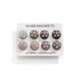 Set di magneti hijab rotondi con strass, spille magnetiche decorative per foulard e veli. - Set di Pezzi