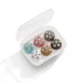 Set di 6 spille magnetiche per Hijab con strass colorati in scatola trasparente. - Set da 6 Pezzi-B / 6 Pezzi/Confezione