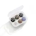 Set spilla hijab magnetica con strass, clip con bottoni in cristallo colorato da donna. - Set da 6 Pezzi-C / Set da 6